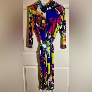 Good Time USA 2XL Comic Strip Body Con Dress